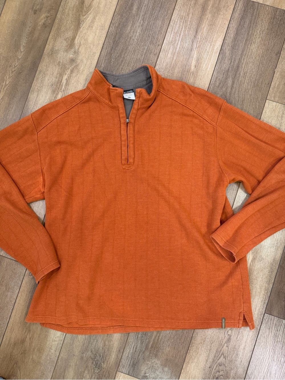 Columbia Orange Quarter-Zip Pullover